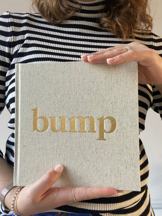 Invulboek 'Bump' 9 maanden - Natural