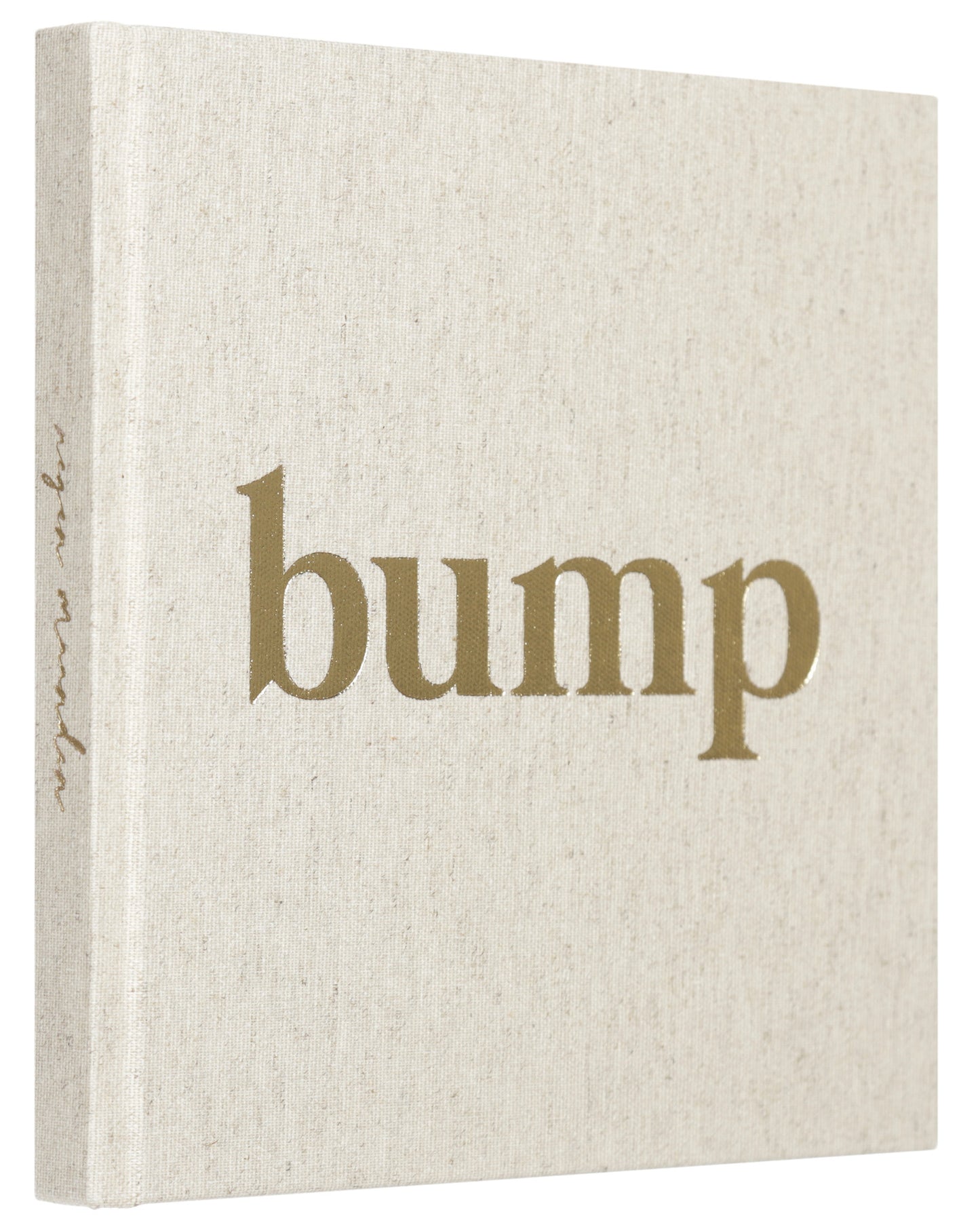 Invulboek 'Bump' 9 maanden - Natural