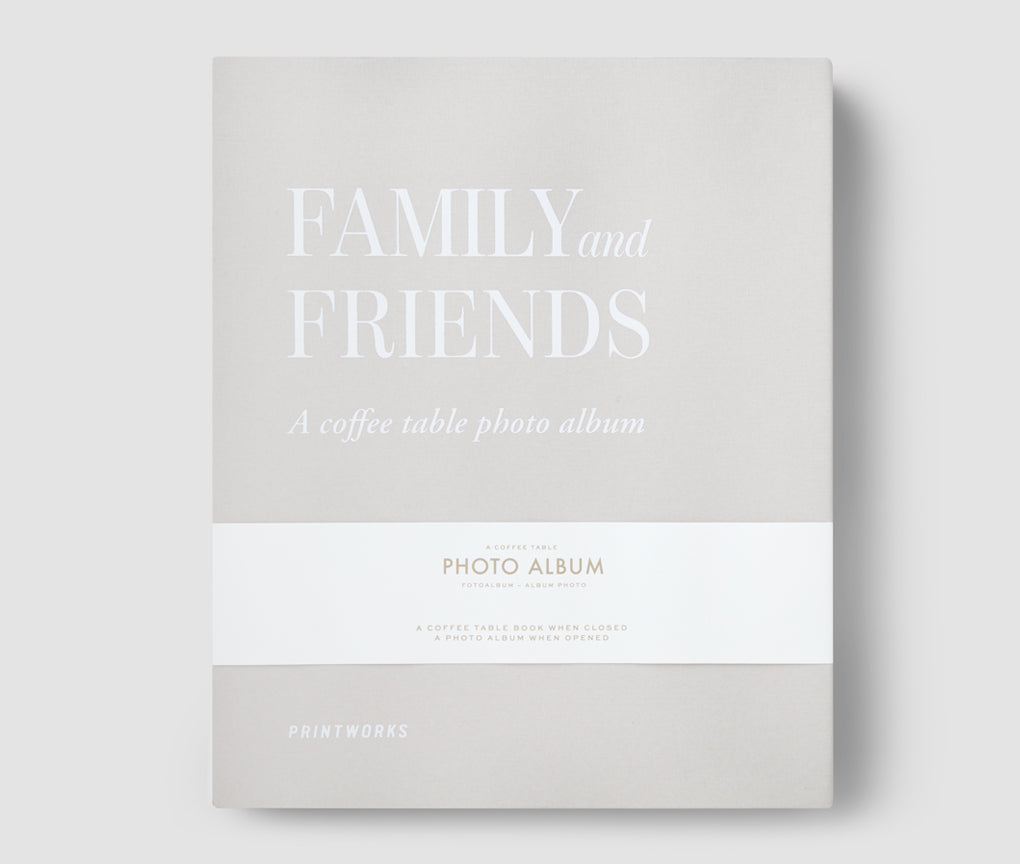 Coffeetable Album 'Family & Friends' - Grijs (Large)