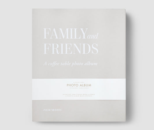 Coffeetable Album 'Family & Friends' - Grijs (Large)